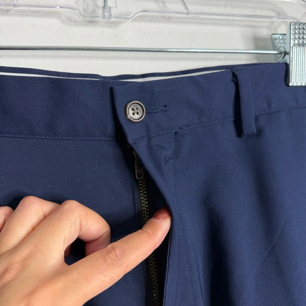 Polo Ralph Lauren Men's Navy Active Performance Pant 36 x 32 Gold Casual Preppy‎